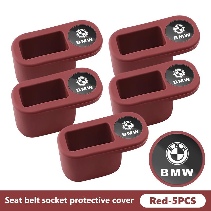 UCFF4 Universal Car Seat Belt Base Anti Scratch Cover Auto Accessories For BMW Performance X1 M3 M6 F01 F02 E34 E36 E60 F10 F20 X6