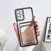 Прозрачный чехол с отделением для карт для Samsung Galaxy A54 A55 A35 A25 A53 A13 A54 A34 A15 A73 A52S A14 S23 Ultra Plus, противоударный чехол