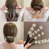 Star Rhinestone Flower Hair Clip Magic Bun Curler Styling Twist Maker Tools Dount Twist Hair Accessories Women Girl Hair Braider