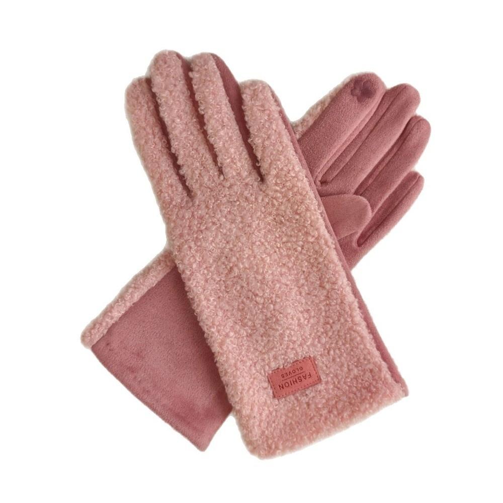 Windproof Keep Warm Gloves Imitation Fleece Mittens New Full Finger Gloves  Outdoor