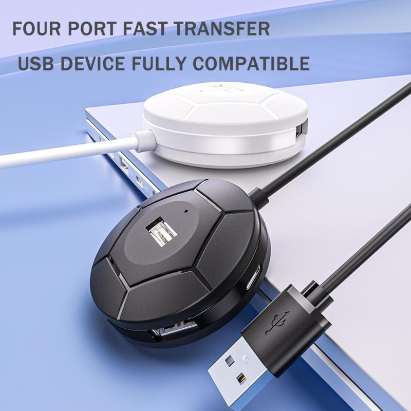 4-портовый USB-хаб Расширитель USB 2.0 Высокоскоростная передача Для стабильного подключения устройств Передача