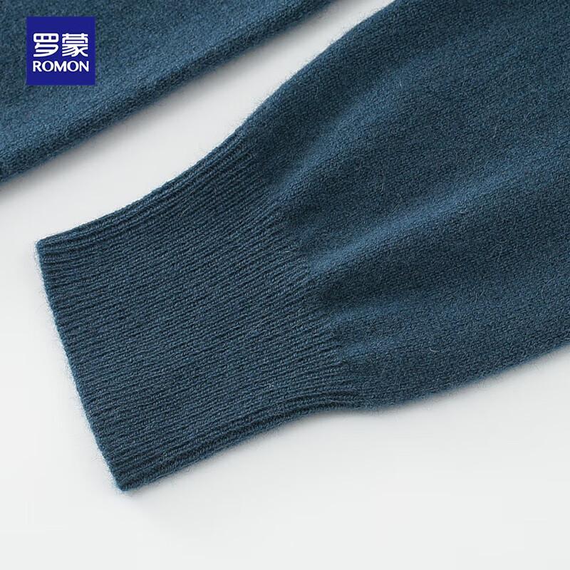 Romon Men's Pure Cashmere Polo Neck Sweater