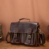Men Crazy Horse Leather Antique Vintage Design Business Briefcase Laptop Bag Attache Messenger Bag Tote Portfolio