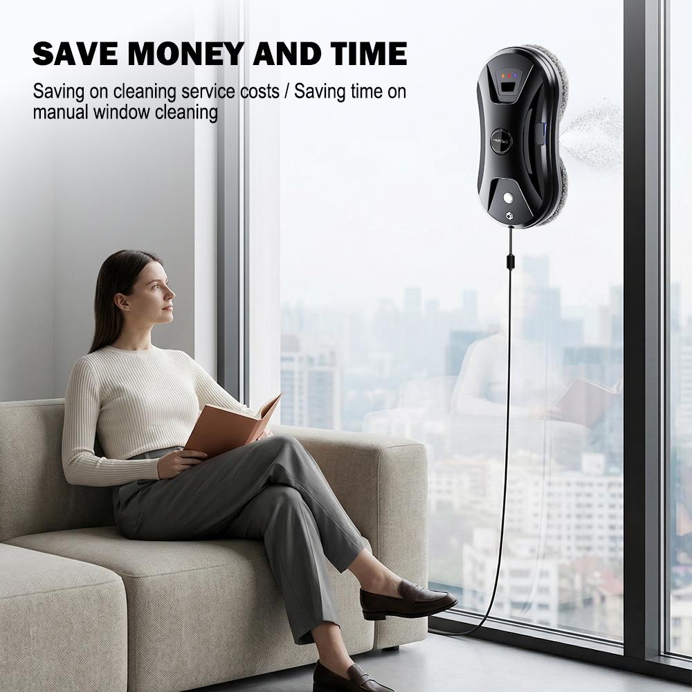 ChOVERY Vacuum Cleaner Window Electric Glass Window Cleaning Robot APP Control Robot Window Cleaner Automatic Water Spray