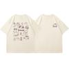 Japan And South Korea Simple Camping Wind Printed T Shirt Summer New Cotton Breathable Sports Casual T Shirt