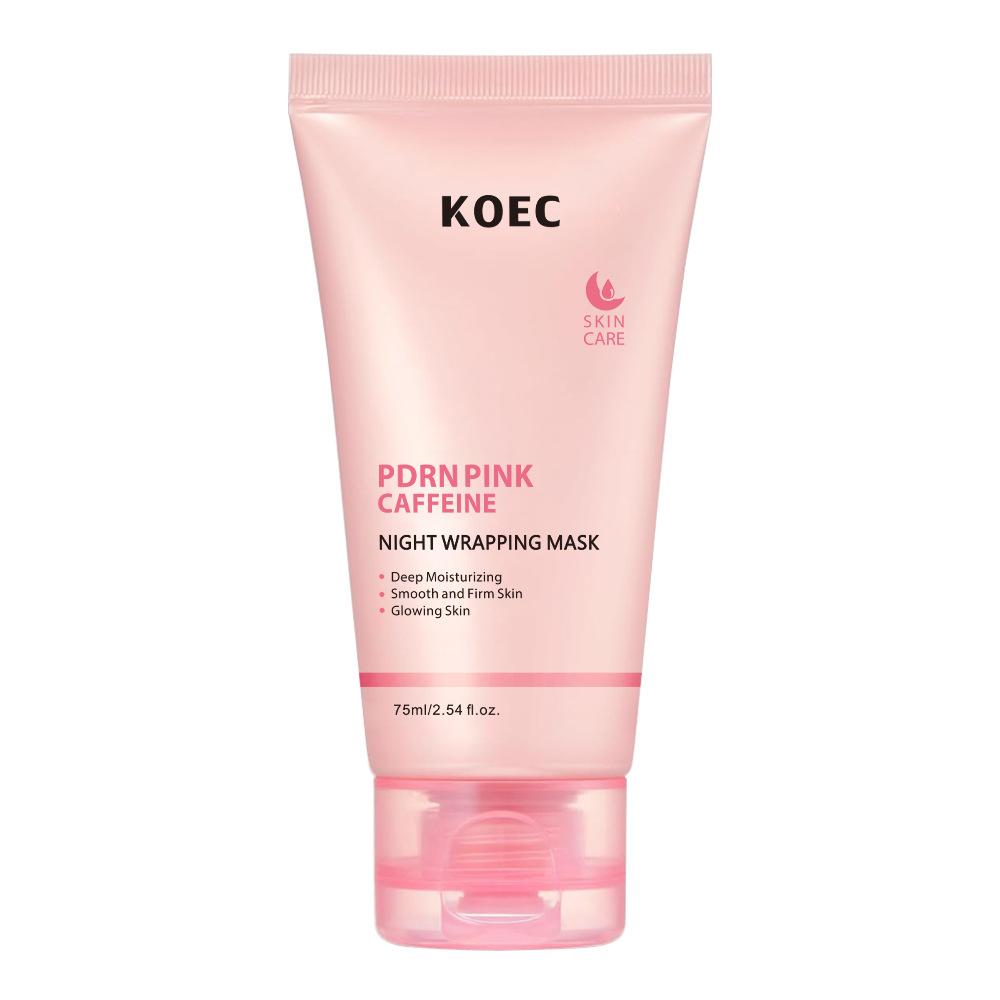 KOEC Pink PDRN Caffeine Night Peel-Off Mask Hydrating Moisturizing Washable Sleeping Mask Brightening Repair 60ml