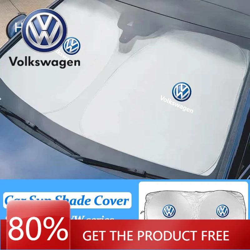 Для VOLKSWAGEN VW Автомобильный солнцезащитный козырек на лобовое стекло Блокирует лучи Защита Салон автомобиля Для Volkswagen VW RLine R GTI Golf Amarok