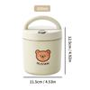 Ceramic Lunch Box Portable Insulated Food Storage Container With Lid Microwave Bento Box Sealed Leak Proof Food Jar