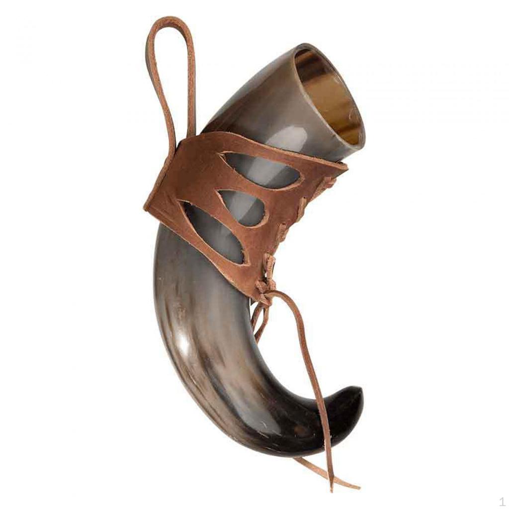 Belt Attachment Horn Shape Cup Mug Case with Loop, Durable Practical Women Men Rustic