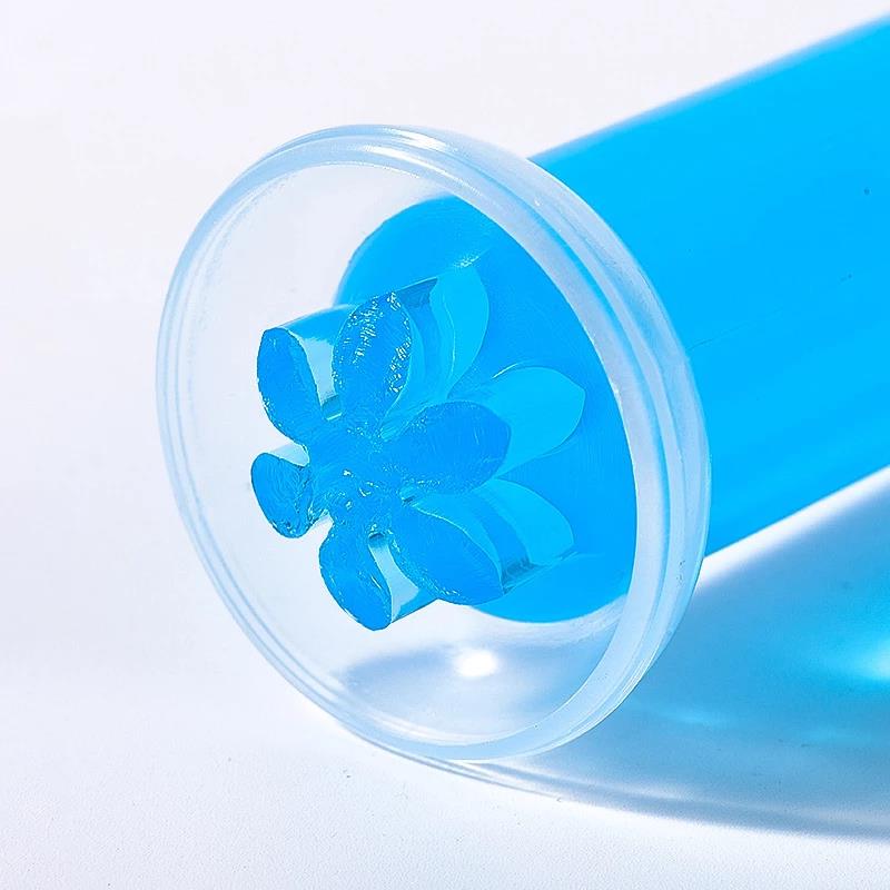 Гель для чистки унитаза Дезодорант для унитаза Освежитель воздуха Очиститель игл Свежий гель Моющее средство Цветок Бытовая ароматическая чистка TSLM1