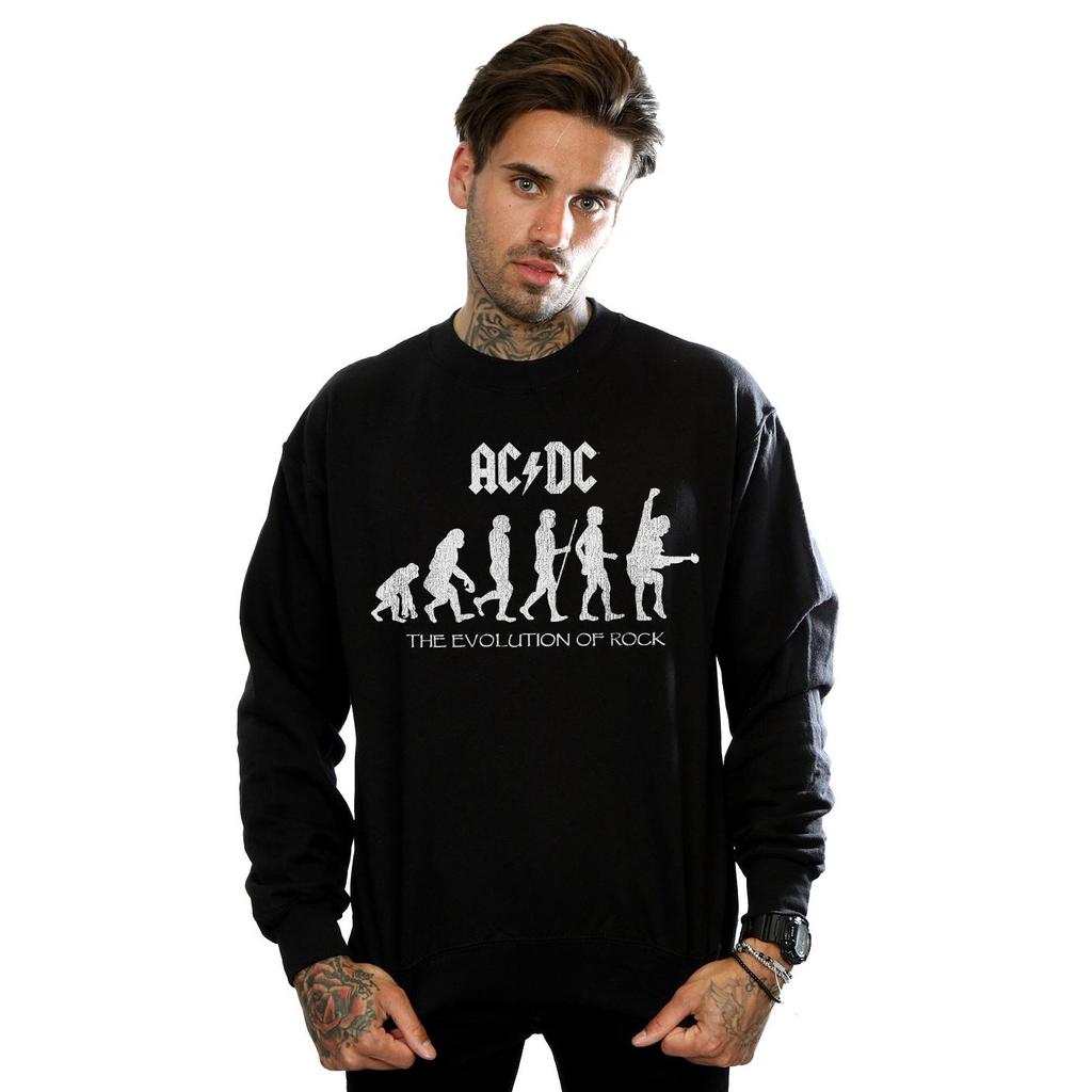 ACDC Mens Evolution Of Rock Sweatshirt