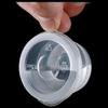 ZISIZ 1.5 унции (38ml) Одноразовые круглые пластиковые соусники с крышками - упаковка 200 штук