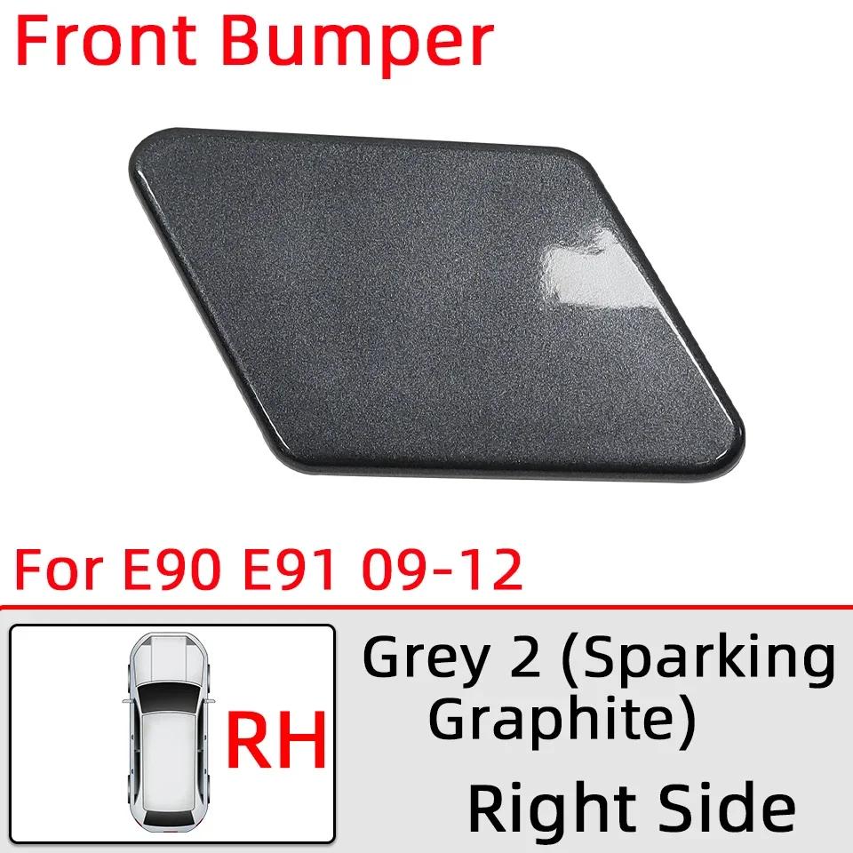 Headlamp Washer Nozzle Cover For BMW 320 325 328 330 335 E90 E91 LCI 2005-2008 2009-2012 Car Headlight Water Spray Lid Painted