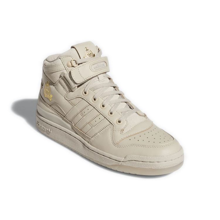 Leaders 1354 x adidas Forum Mid Core Brown Друзья и Семья Унисекс Кроссовки Золотая Фольга Солнечно-Красный FW8768
