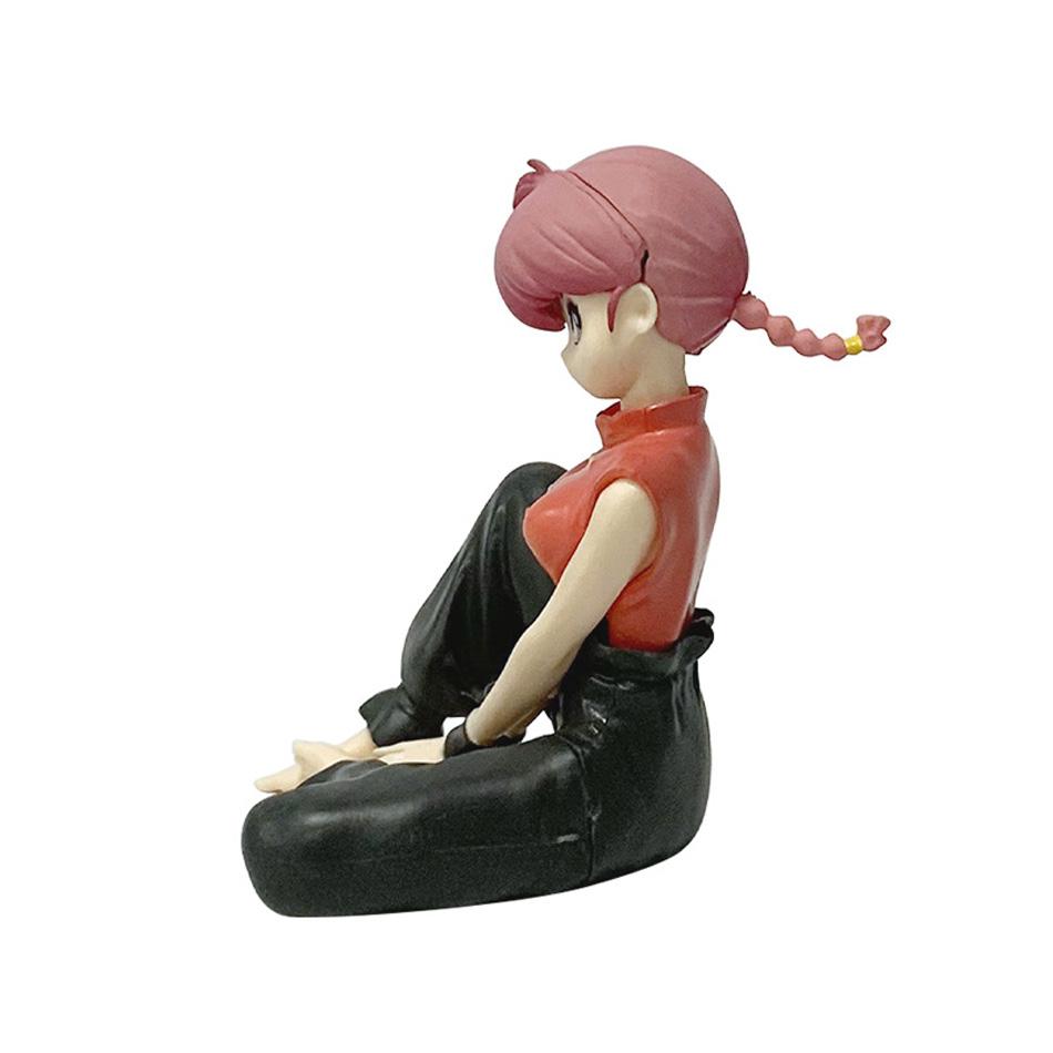 Аниме Ranma1/2 Время отдыха Тендо Аканэ Женский Ранма 10см Квайи Девушка Сидящая ПВХ Модель Фигурки Забавное Настольное Украшение Периферия
