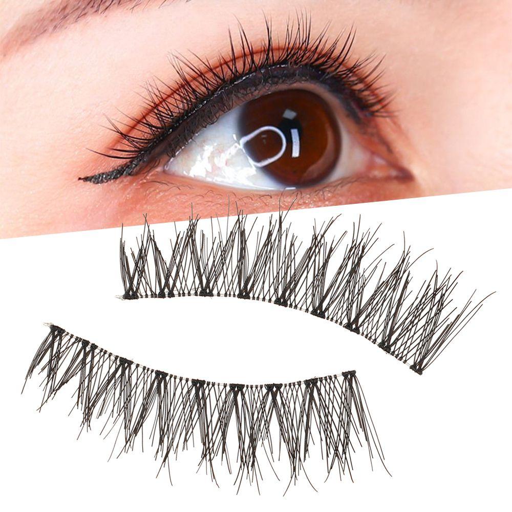 5 Pairs Long Black Handmade Thick Cross Eye Lashes Extension False Fake Eyelashes
