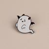 Dripping Oil Cute Ghost Enamel Brooch Enamel Halloween Lapel Pin  Decoration Gift
