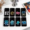 Шесть Семь 67 SS Чехол для телефона Черный Силиконовый Мягкий Для Samsung S25,S24,S21,S22,S23,S30,Ultra,S20,Plus,Fe,Lite