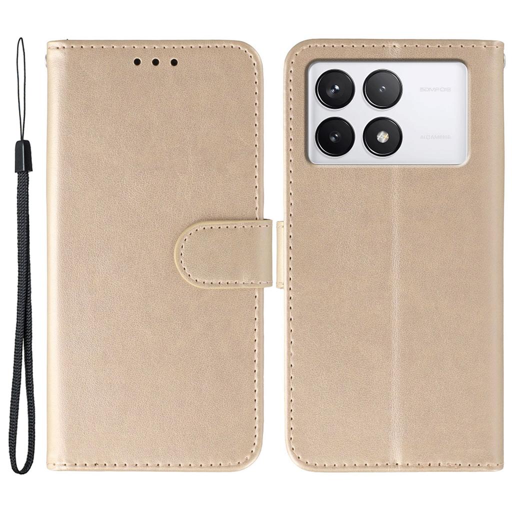For Xiaomi 14T Cases PU Leather Flip Wallet Phone Cover with Strap