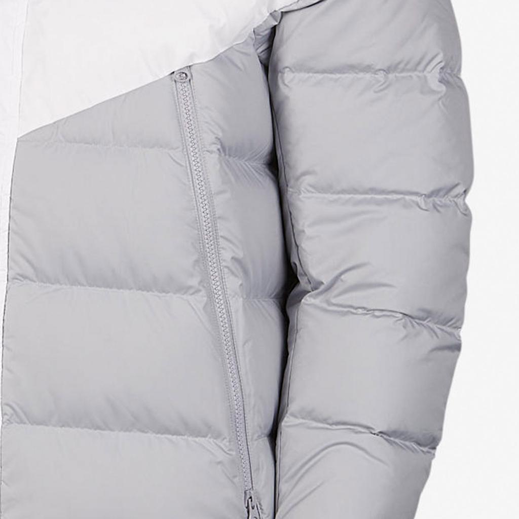 Nike Длинный пуховик с капюшоном и наполнителем, мужская верхняя одежда, волчье-серый CU0281-100