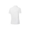 Li-Ning Футболка-поло Fitness Series Simple Solid Color Casual с коротким рукавом, женские топы, белый цвет APLU256-1
