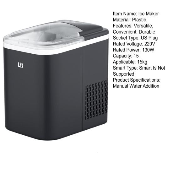 Ледогенератор с вилкой США, быстрое производство, большая емкость для приготовления льда для коктейлей, виски, соков, напитков, смузи