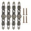 4 Sets Bronze Round Handles Cabinet Single Hole Pulls Furniture Hardware Parts Home Decor