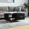  Coffee Table, Black, 90x50x40 Cm, Wood-based Material