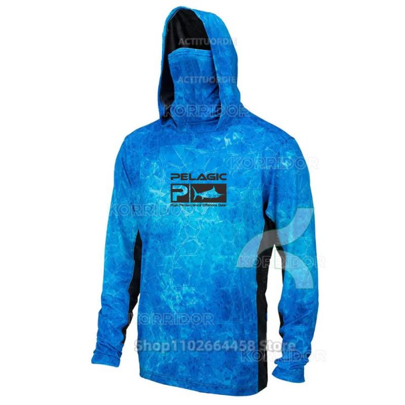Quick-Dry Fishing Shirt With UPF 50 Sun Protection Dust-Resistant Face Cover Outdoor Angling Cycling Activities