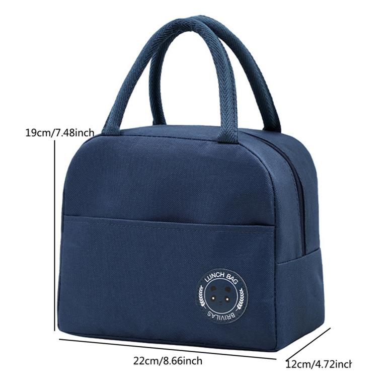 Унисекс Портативная сумка из ткани Оксфорд с медведем Бенто, повседневная сумка для пикника на открытом воздухе