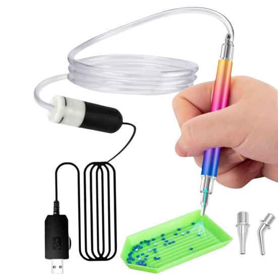 Алмазная художественная ручка без воска, электрическая алмазная художественная ручка, вакуумная алмазная ручка с питанием от USB