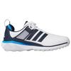 adidas Adipower 26 Boa Без шипов Удобная посадка Обувь для гольфа Мужская кроссовок Белый Синий JS4139
