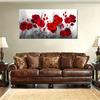 1pc abstract red flower painting wall art decoration for living room wall decoration, bedroom wall decoration, canvas wall decor