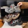 Thick-soled heightening dad shoes women's autumn new versatile, lightweight and breathable mesh running casual sports shoes
