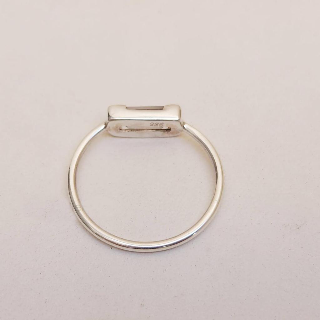 Baguette Clear White Topaz Sterling Silver Ring Jewelry, White Diamond Statement Ring Jewelry