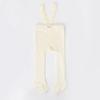 Baby Girl Tights Cute Footed Pantyhose with Suspenders Stretch Overalls Stockings Infant Ribbed Knit Leggings