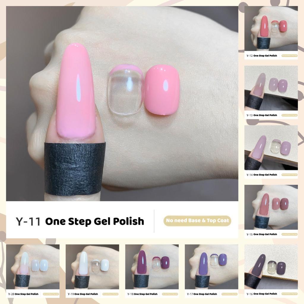 10Colors/Set 10ml One Step Gel No Need Base Top Coat UV Gel Polish Jelly Color Soak Off Varnish Nail Art Gel Lacquer