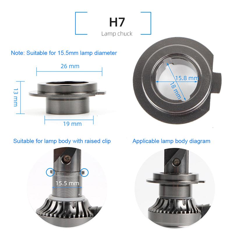 Для V7-9005/9006/9012/H11/H7/H4/H3/H1 Фиксаторы фар Клипсы Адаптер Основание Цоколь Держатель для Светодиодной Лампы Фары Автомобиля