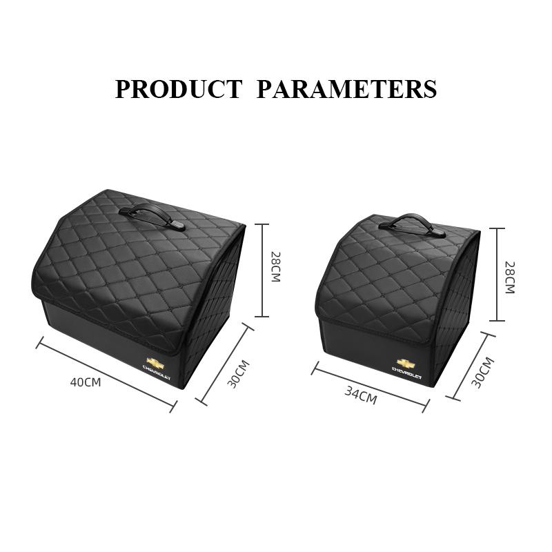 AABHD1 Car Trunk Organizer Box Leather Suitcase Foldable Storage Bin For Chevrolet Cruze Spark Captiva Suburban Camaro Malibu Silverado