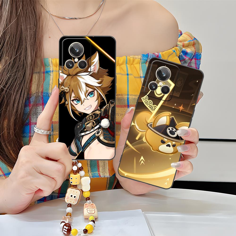 Game GI Gorou Mobile Phone Case for Realme GT 8 Neo Pro C75 73 71 C67 65 C55 53 C35 31 C20 15 Colorful Printing Cover Luxury