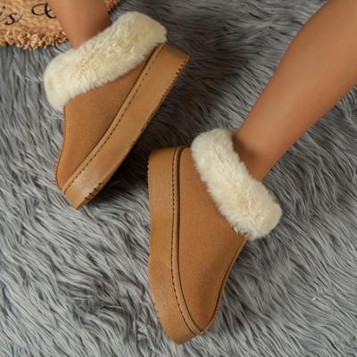 Мода Женская обувь Повседневные короткие ботинки Овчина Шерсть Всесторонние Противоскользящие Зимние ботинки Теплые Зимние Английский стиль Мода Комфорт Новые