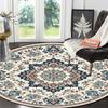 Американский ретро круглый ковер для гостиной, большой декор для спальни, коврик для дивана, нескользящий коврик для гардеробной, моющийся подвесной коврик для кресла
