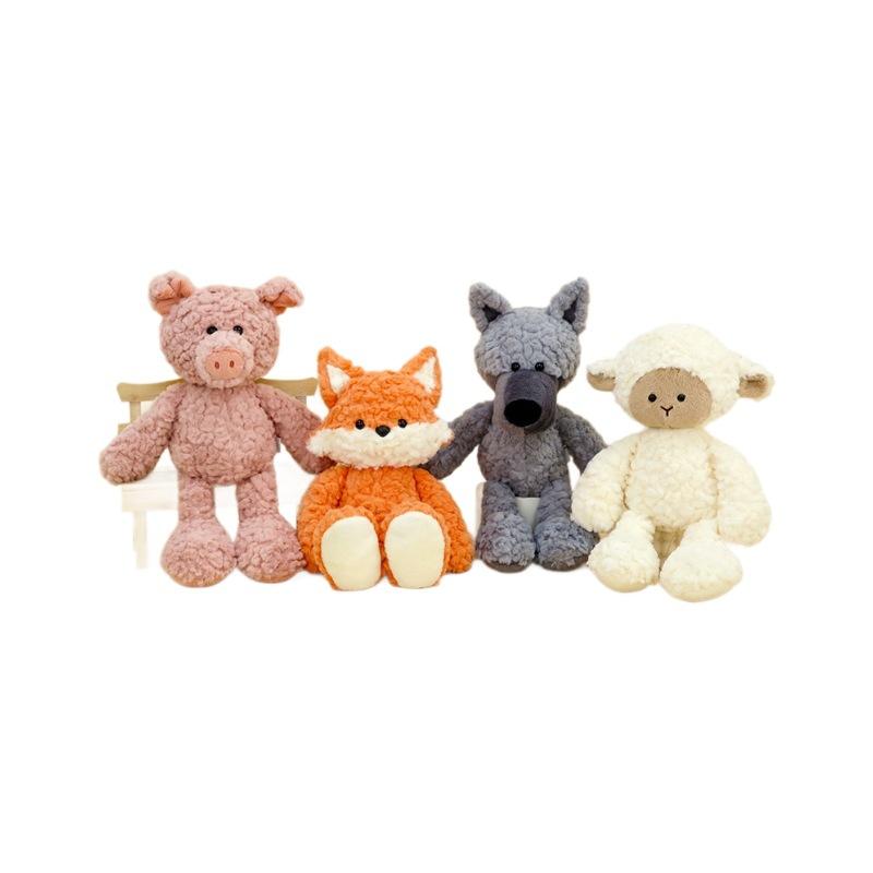 Туманность Попова Серия Собака Лиса Ягненок Серый Волк Свинья Плюшевая Кукла Подарок Подарок на День Рождения Ребенка