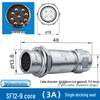 Авиационный разъем Weipu SF12, 2-9-контактная прямая пара штырь-гнездо