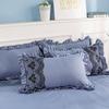 Pillowcase Bedroom Wedding Cover Pillow Luxury Lace Summer Breathable Simple Soft Comfortable Cozy Couples Embroidery 48x74cm
