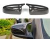 Для BMW X5 X6 E70 E71 2007-2013 1 пара, стиль M, ABS, глянцевый черный, карбоновое волокно/ABS, накладки на зеркала заднего вида