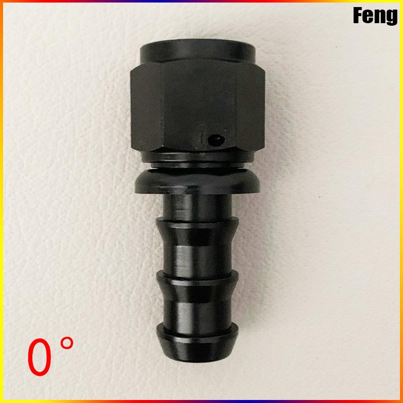 Universal Push-on Hose End Fittings Fuel Oil 0 45 90 180 Degree Cooler Hose AN4 AN6 AN8 AN10 AN12 Connection Adapter