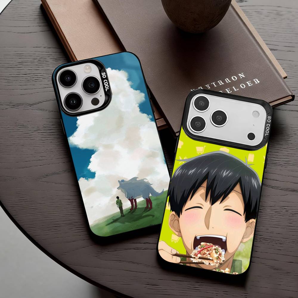 Tondemo Sukiru de Isekai Horo Meshi Phone Case For iPhone17,16,15,14,13,12,11 Plus,Pro Max Black Candy Silver Plated Cover