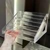3/5/7 Layers Acrylic Ladder Display Rack Storager Multi-layer Transparent Display Rack Cosmetic Organizer Simple Mounting Rack