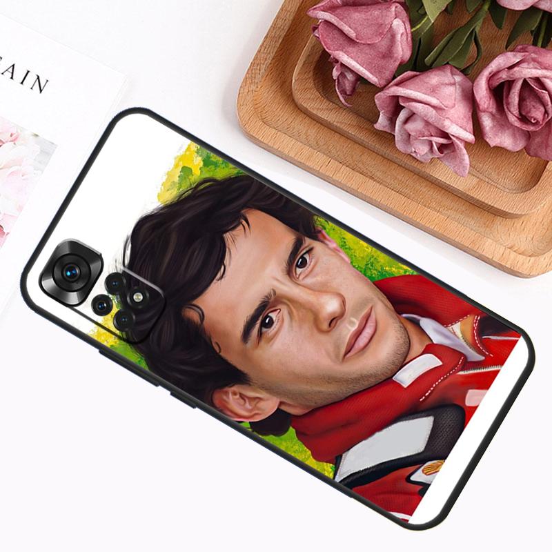 Гонщик Айртон Сенна Чехол Для Xiaomi Redmi 12C 10C 9A 9C 9T Redmi Note 12 Pro 8 9 10 11 Pro 11S 10S 12S Обложка